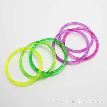 Promotional Latest Design Colored Plastic Wholesale Bangles